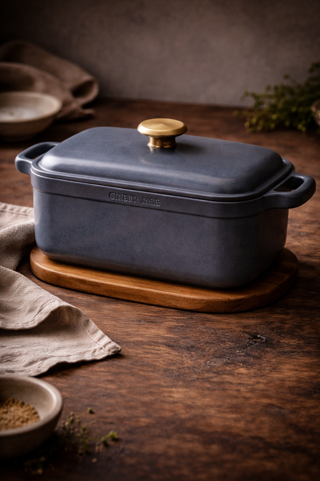 Sloe Club seasonal limited edition Dutch Oven in Slate blue-grey enamel, Christmas 2026, 100 units